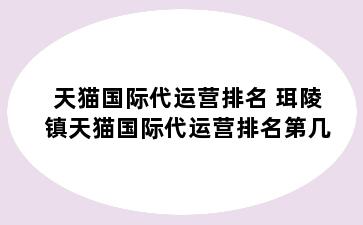 天猫国际代运营排名 珥陵镇天猫国际代运营排名第几
